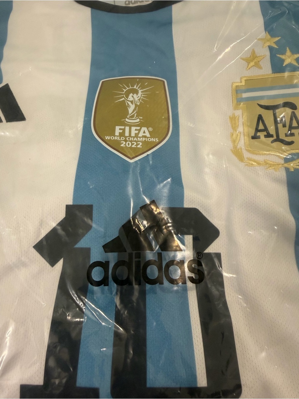 adidas Messi Jersey Blue & White Argentina Soccer Jersey #10 - Picture 14 of 14